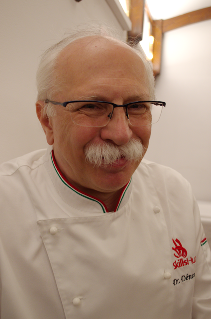 Dr. Sándor Dénes, a BGE KVIK nyugalmazott docense, az Olivier Roellinger nemzetközi szakács verseny hazai atyja.
