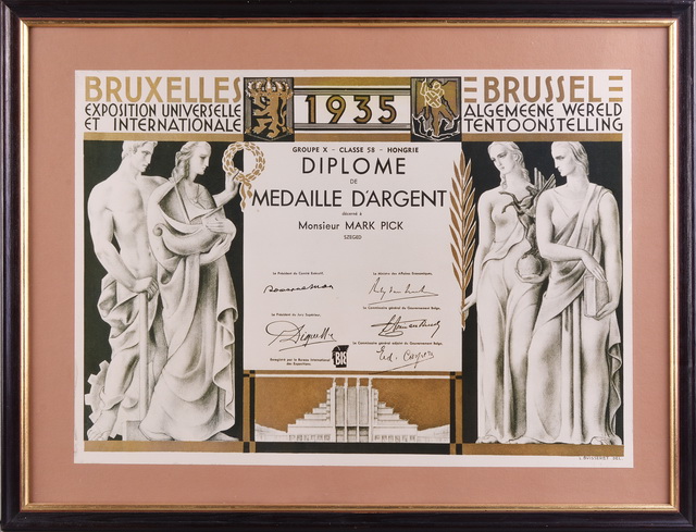 A Pick már az 1935-ös brüsszeli világkiállításon ezüstérmet szerzett.