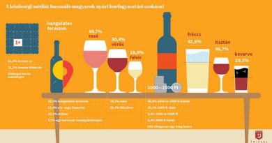 Nyátri borfogyasztási szokások : rozé és fröccs a teraszokon. GasztroMagazin 2019.