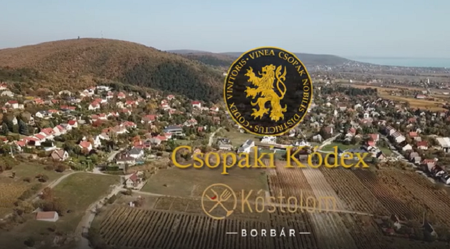 Csopaki Kódex Kóstoló a Kóstolom Borbárban 2019. novemberében. GasztroMagazin 2019.