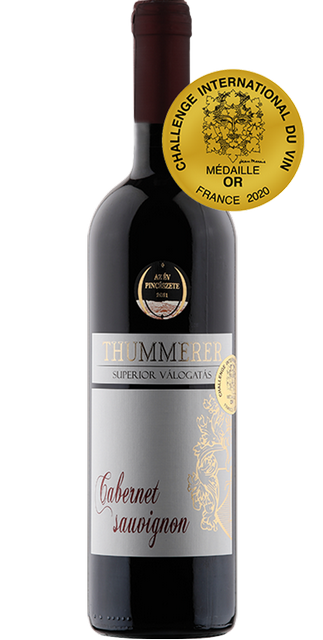 Thummerer Cabernet Sauvignon superior, a Grand Challenge du Vin egyik aranyérmese 2020-ban. GasztroMagazin 2020.