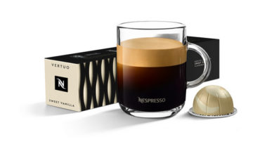 Sweet Vanilla kávé a Nespressotól. GasztroMagazin 2023.