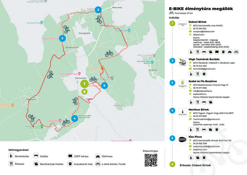 Nivegy-völgyi e-bike térkép. GasztroMagazin 2023.