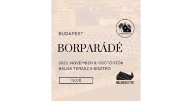 Borparádé Budapest 2023. GasztroMagazin 2023.