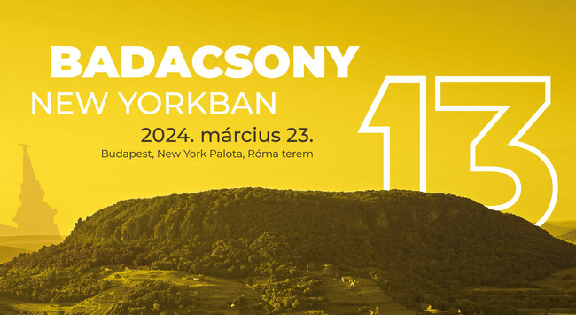 Badacsony New Yorkban 2024. Badacsony újra a New York Palotába költözik. GasztroMagazin 2024.