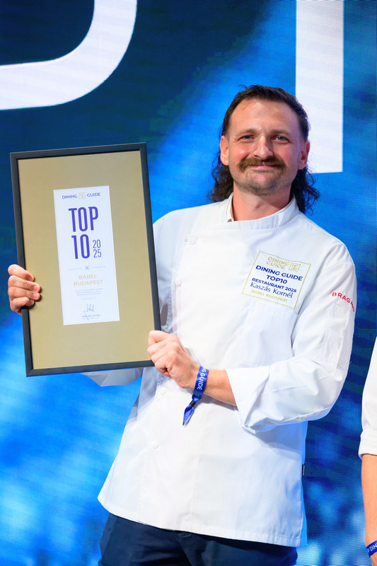 Dining Guide díjátadó gála 2025. Kaszás Kornél Babel Budapest. HOL Magazin 2025.
