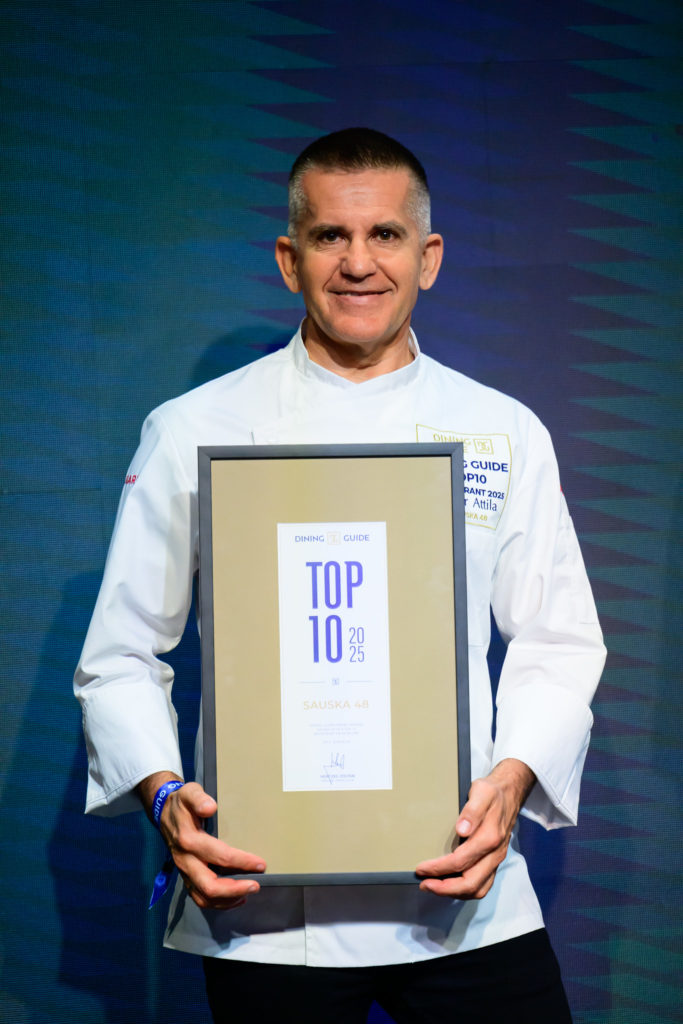 Dining Guide díjátadó gála 2025. Bicsár Attila Sauska 48. HOL Magazin 2025.