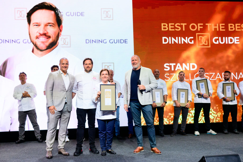 Dining Guide díjátadó gála 2025. Stand. HOL Magazin 2025.
