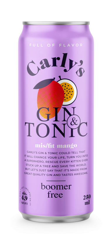 Carly's Gin Tonic mis/fit mango. GasztroMagazin 2025.