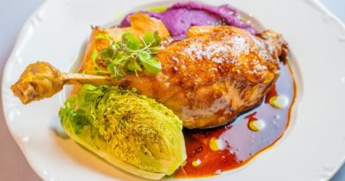 Sült libacomb a Glédában. GasztroMagazin 2025.